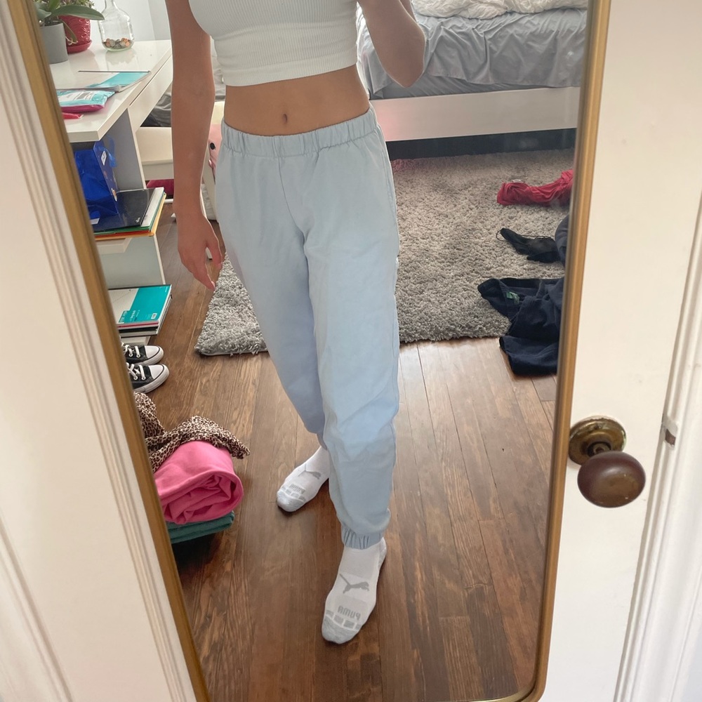 Brandy Melville Blue Rosa Sweatpants